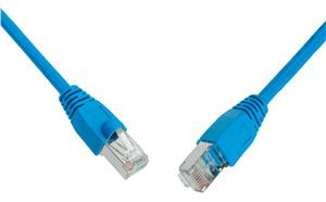 SOLARIX patch kábel CAT6 SFTP PVC 0,5m modrý snag-proof