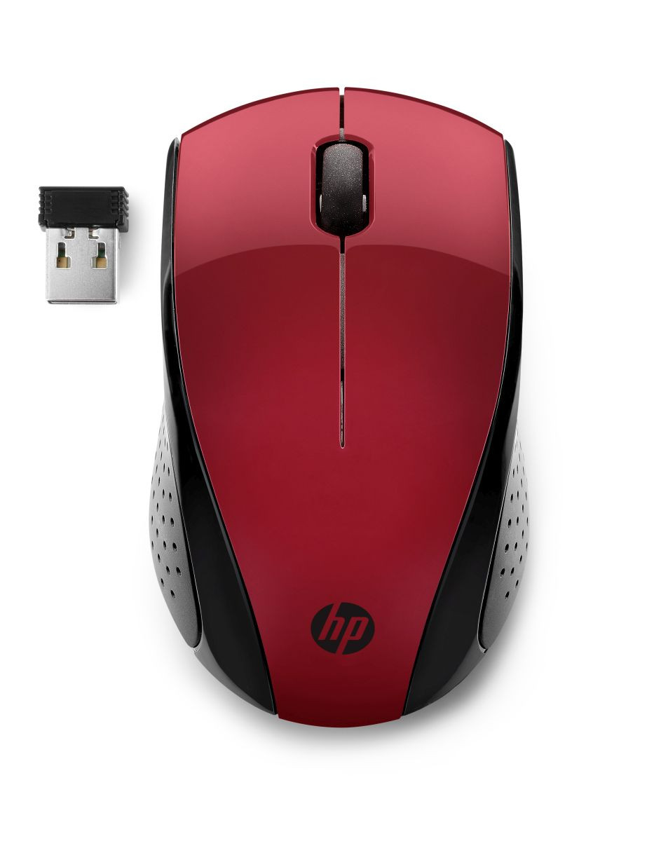 HP 220 - bezdrôtová myš - červená