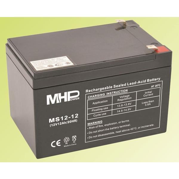 Fotografia produktu: Pb akumulátor MHPower VRLA AGM 12V/12Ah (MS12-12)