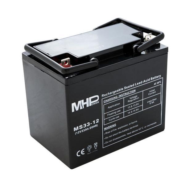 Fotografia produktu: Pb akumulátor MHPower VRLA AGM 12V/33Ah (MS33-12)