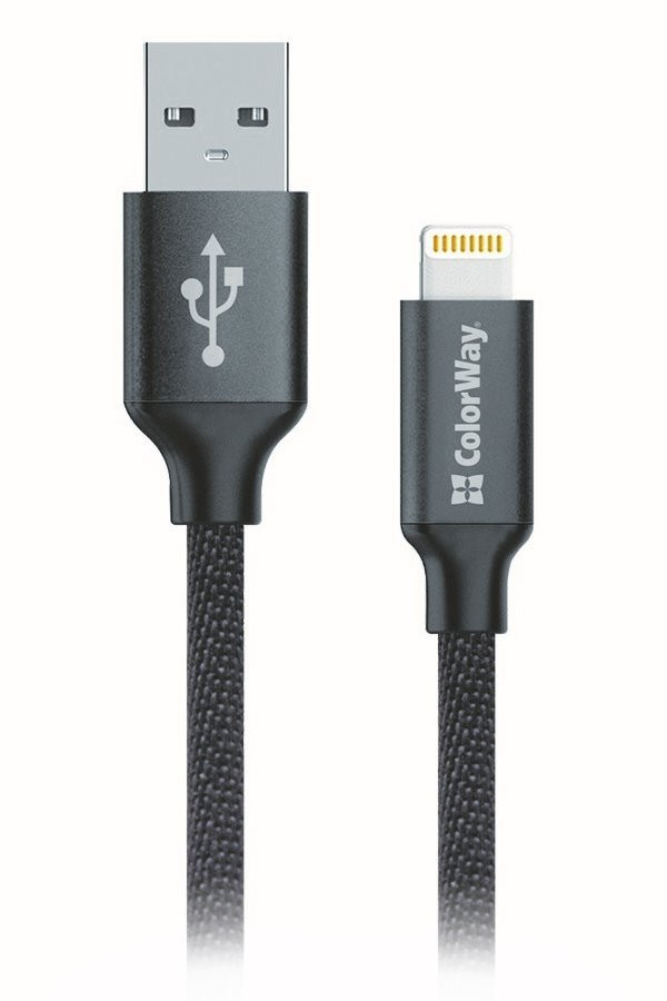 Colorway Dátový Kábel USB-Apple Lightning/ 2.1A/ 1m/ Čierny