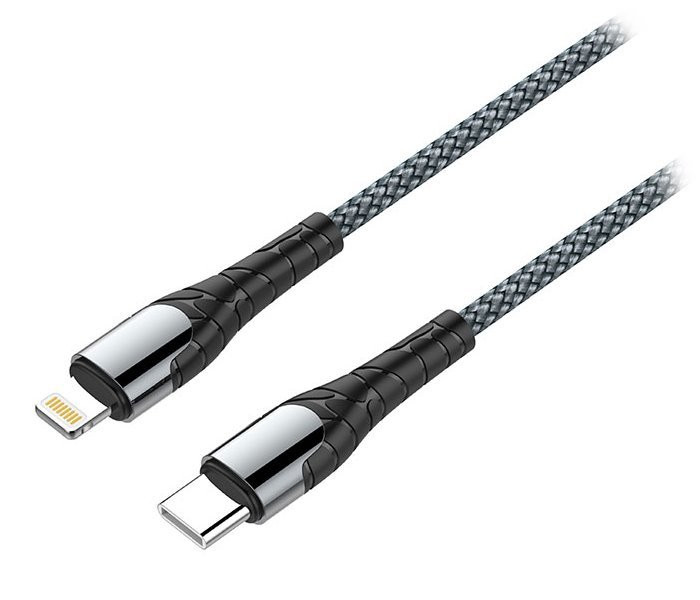 Colorway Dátový Kábel USB-C/ Apple Lightning/ 3A/ Fast Charging / 1m/ Šedivý