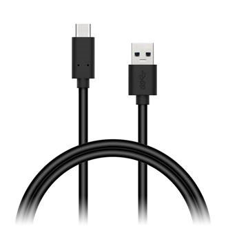 CONNECT IT Wirez USB C (Type C) - USB, tok prúdu až 3A!, Čierny, 0,5 m