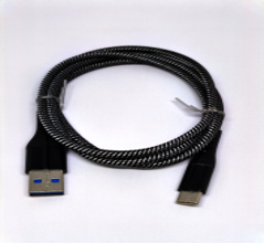 Crono kábel USB 2.0/ USB A samec - USB C, 1,0 m, carbon čierny high premium