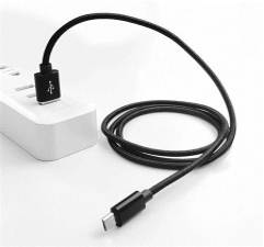 Crono kábel USB 2.0/ USB A samec - USB C, 1,0 m, čierny premium