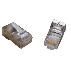 Fotografia produktu: DATACOM Konektor RJ45 STP Cat5e 8p8c 100 ks, pre drôt