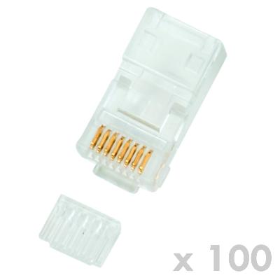 Fotografia produktu: DATACOM Konektor RJ45 UTP 8p8c Cat6 drôt 100ks