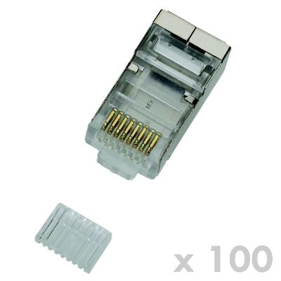 Fotografia produktu: DATACOM Konektor RJ45 STP 8p8c Cat6 drôt 100ks