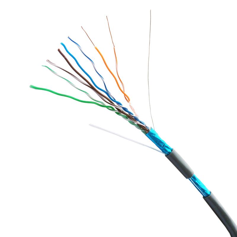 Fotografia produktu: DATACOM FTP Cat5e PVC kábel 305m (drôt), sivý