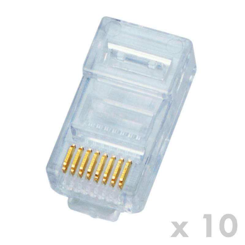 Fotografia produktu: DATACOM Konektor RJ45 UTP 8p8c Cat5e 10ks (drôt)