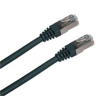 Fotografia produktu: Patchkábel S/FTP, Cat6, 2xRJ45, 0,5 m čierny