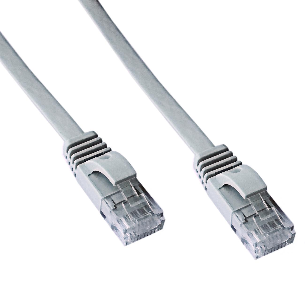 Fotografia produktu: DATACOM Patch cord UTP CAT6 1m šedý FLAT plochý