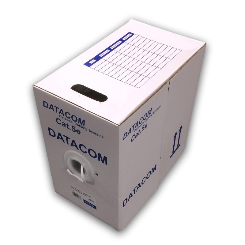 Fotografia produktu: DATACOM FTP drôt CAT5E PVC, Eca 305m biely