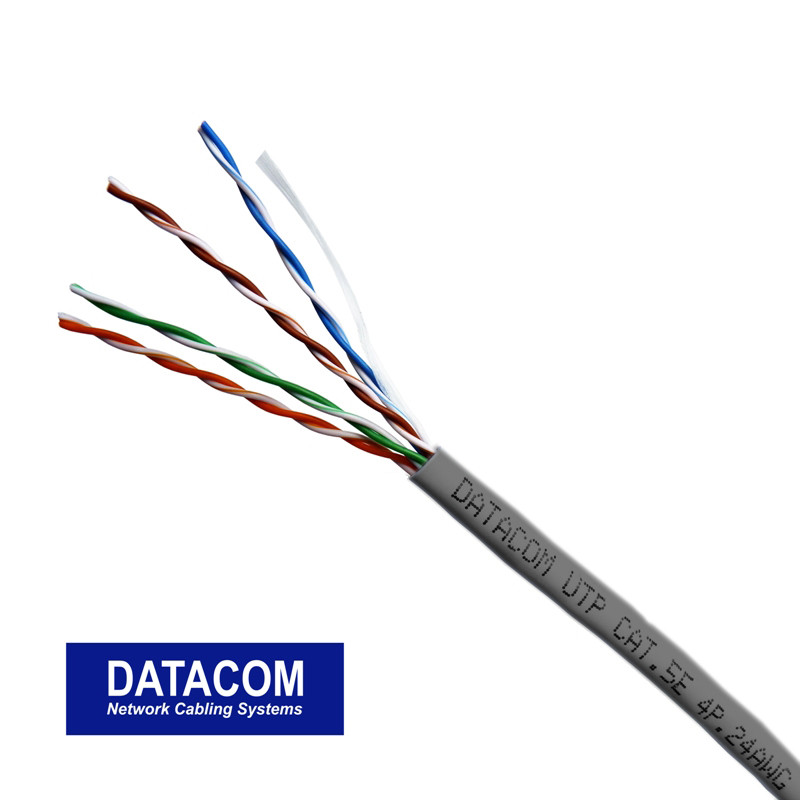 Metráž DATACOM UTP drôt CAT5E PVC 50m šedý