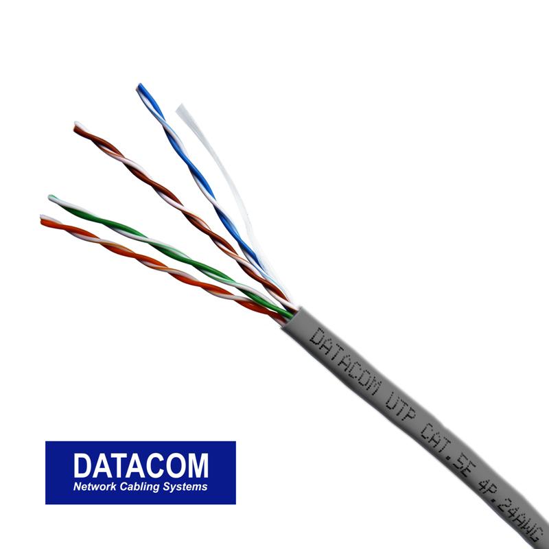 Fotografia produktu: Metráž DATACOM UTP drôt CAT5E PVC 50m šedý