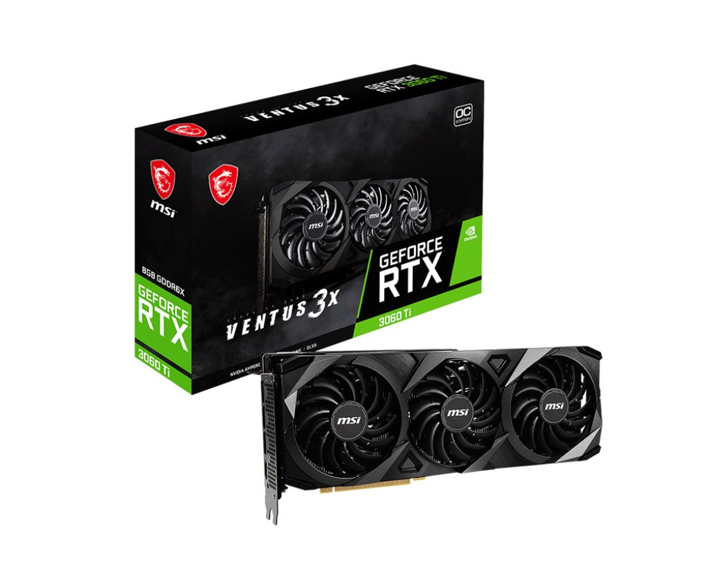 MSI VGA NVIDIA GeForce RTX 3060 Ti VENTUS 3X 8GD6X OC, RTX 3060 Ti