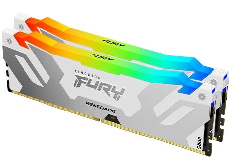 KINGSTON DIMM DDR5 32GB (Kit of 2) 6400MT/s CL32 FURY Renegade Biela RGB XMP