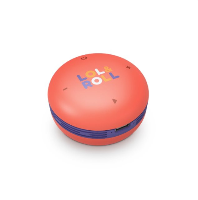 Energy Sistem Lol&Roll Pop Kids Speaker Orange, Prenosný Bluetooth repráčik s výkonom 5 W a funkciou obmedzenia výkonu