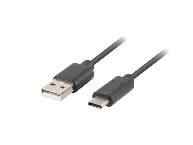 LANBERG USB-C (M) na USB-A (M) 2.0 kábel 0,5m, čierny