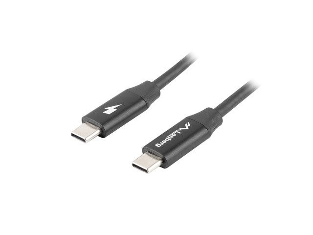 LANBERG USB-C M/M 2.0 kábel 1,8m, čierny, rýchle nabíjanie 4.0