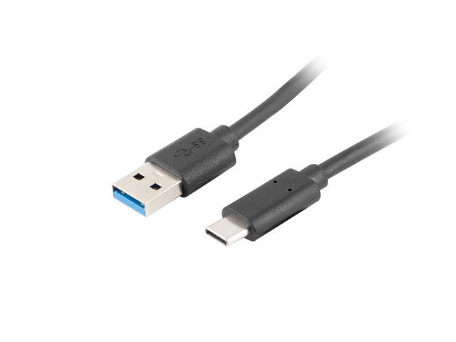 LANBERG USB-C(M) na USB-A(M) 3.1 kábel 1,8m, čierny