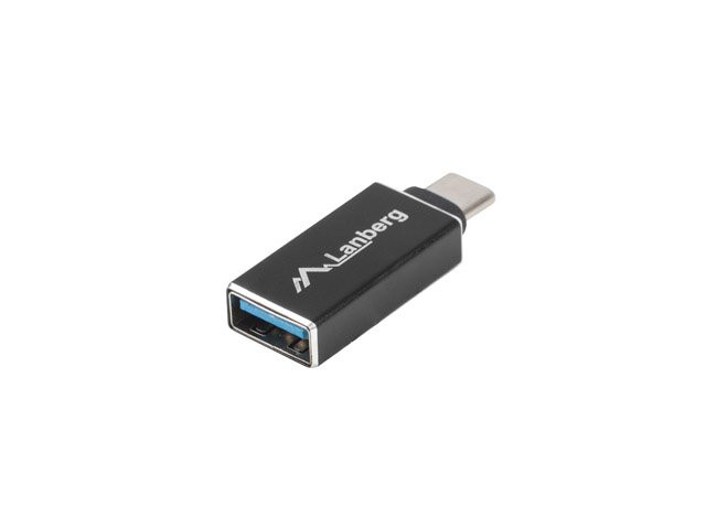 LANBERG USB-C(M) 3.1 na USB-A(F) adaptér čierny OTG