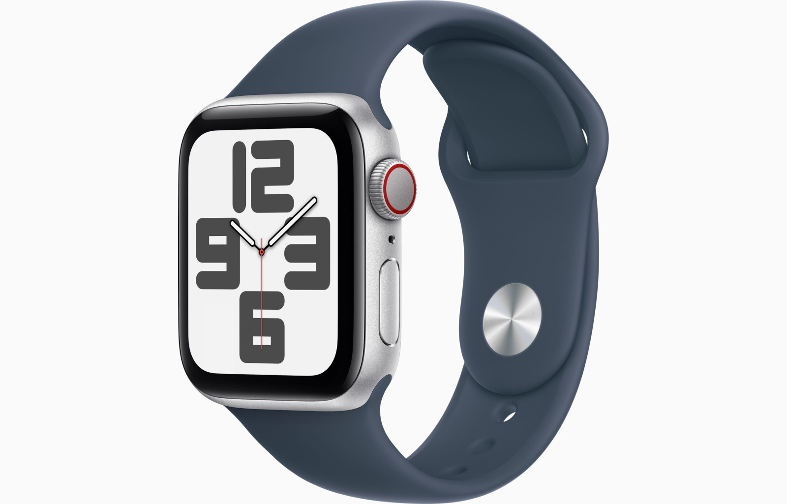 Apple Watch SE Cell/40mm/Silver/Šport Band/Storm Blue/-M/L