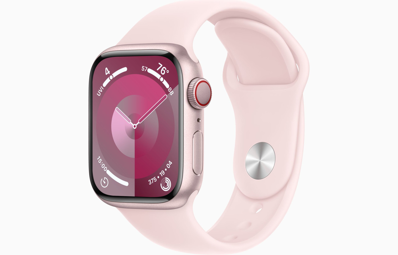 Apple Watch S9 Cell/45mm/Pink/Šport Band/Light Pink/-S/M