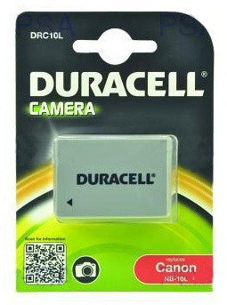 DURACELL Batéria - DRC10L pre Canon NB-10L, čierna, 820 mAh, 7.4 V