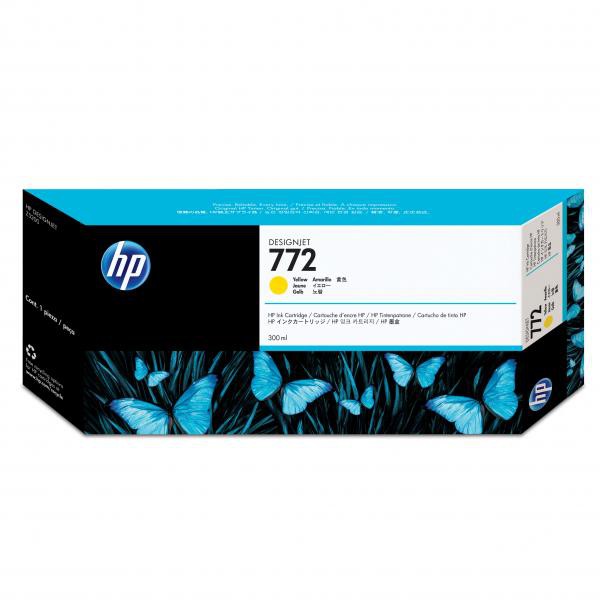 HP 772 (CN630A), originálna cartridge, žltá, 300ml, Pre tlačiareň: HP DESIGNJET Z5200
