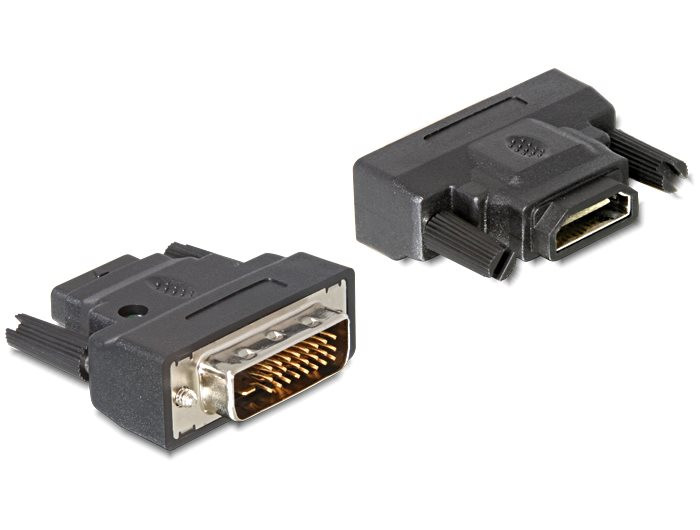 Delock adaptér DVI 24+1 samec > HDMI samica s LED