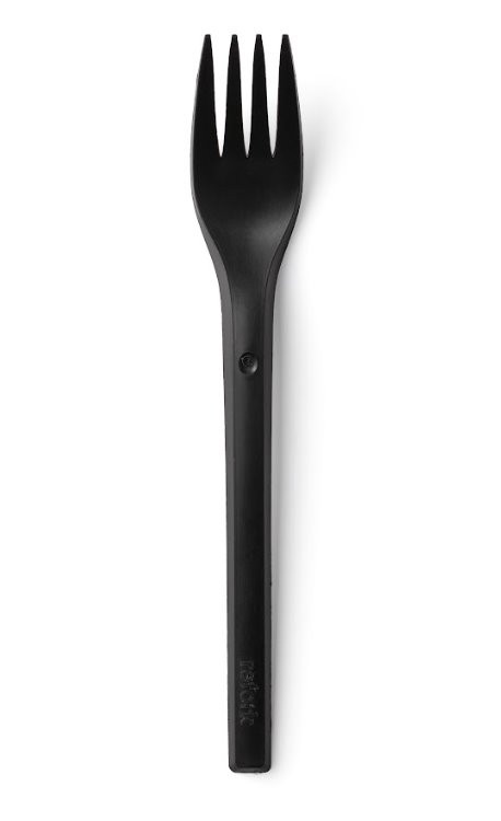 REFORK - Vidlička z prírodného materiálu, black, 1000ks