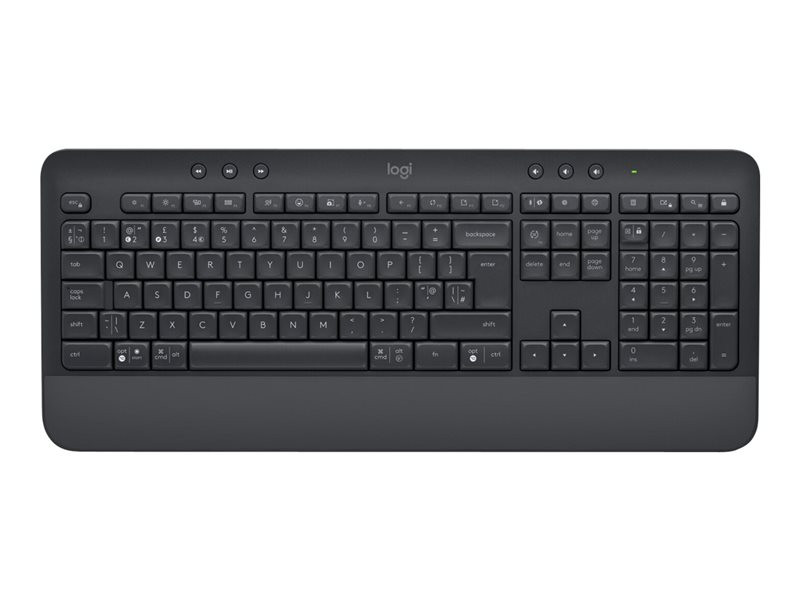 Logitech klávesnica Wireless Keyboard K650, CZ/SK, Bolt prijímač, bluetooth, tlmené klávesy, grafitová