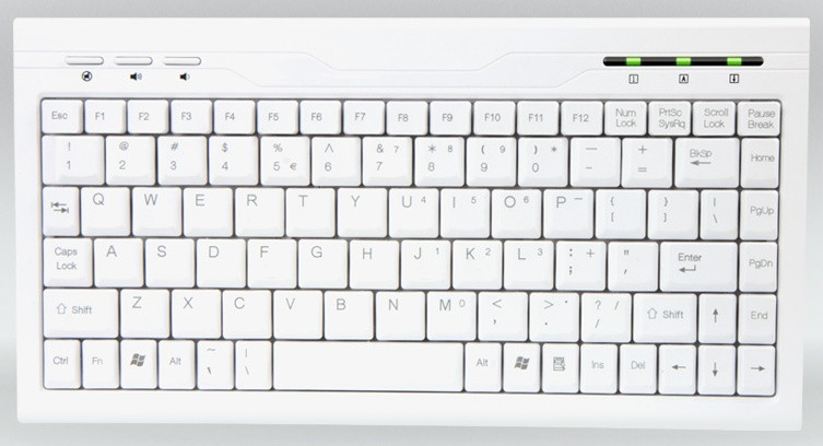 AMEI Keyboard AM-K2001W SLOVAKIA Slim Mini Multimedia