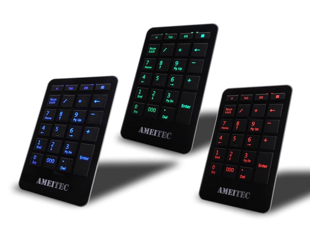 Fotografia produktu: AMEI klávesnica AM-KN101R Professional Letter Red Illuminated digitálny kľúč