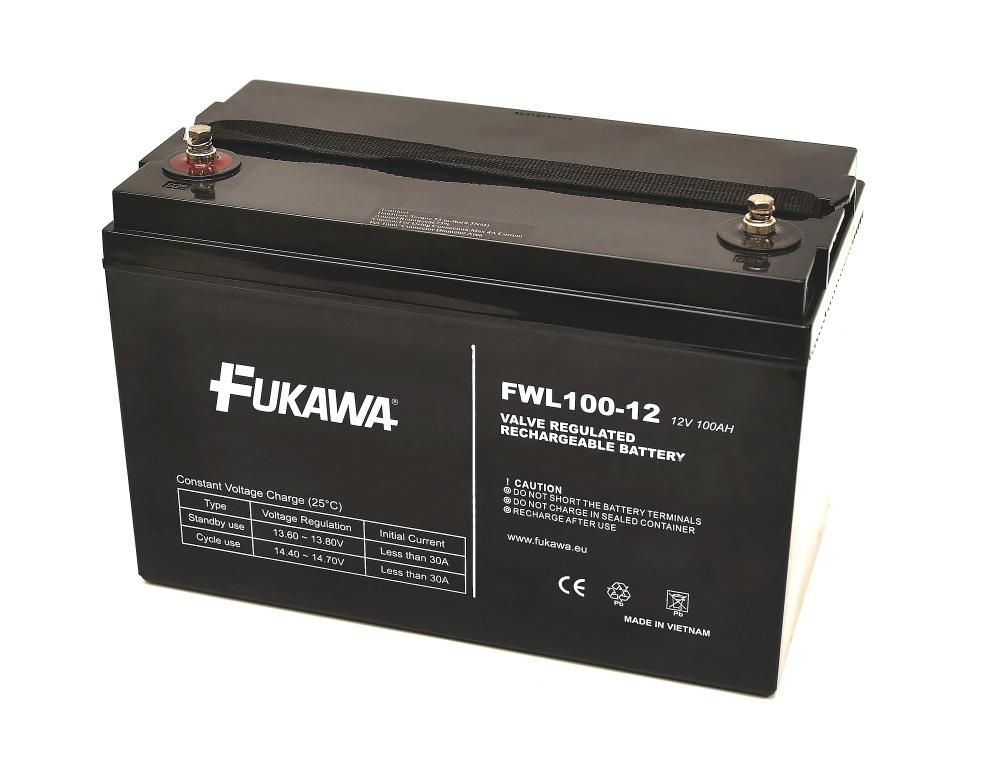 Fotografia produktu: Akumulátor FUKAWA FWL100-12 (12V 100Ah živ. 10 rokov)