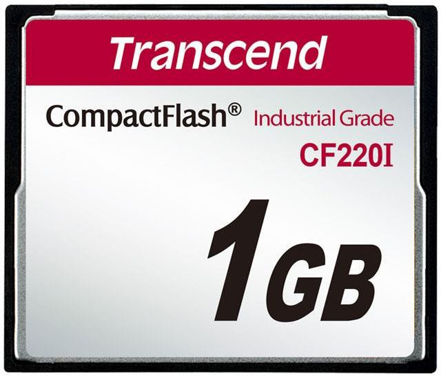 Transcend 1GB INDUSTRIAL TEMP CF220 CF CF (SLC) Fixed disk and UDMA5