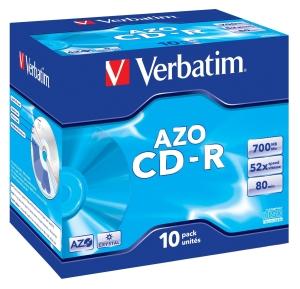 Fotografia produktu: VERBATIM CD-R(10-Pack)Jewel/Crystal/52x/700MB