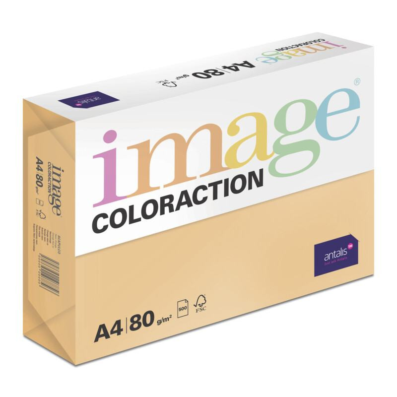 Image Coloraction kancelársky papier A4/80g, Acapulco - reflexná oranžová (NeoOr), 500 listov
