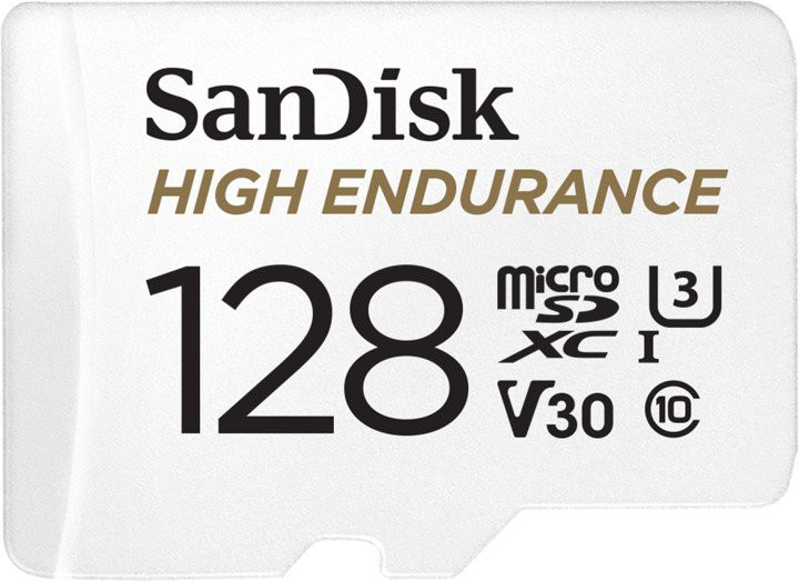 SanDisk High Endurance microSDXC 128GB + adaptér