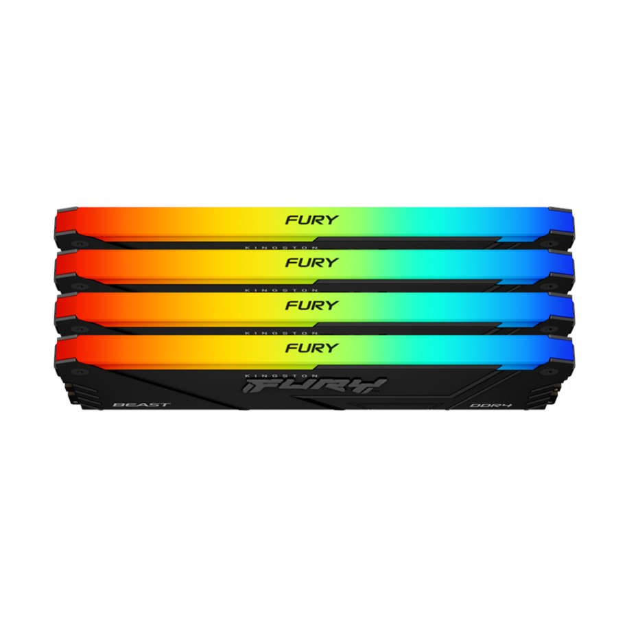KINGSTON DIMM DDR4 32GB (Kit of 4) 3600MT/s CL17 FURY Beast RGB, XMP