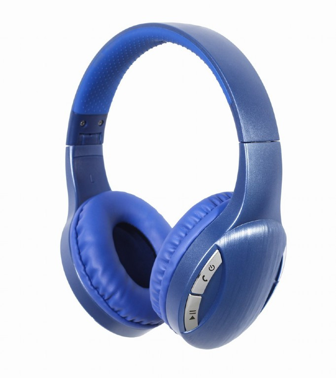 Gembird Slúchadlá BTHS-01, mikrofón, Bluetooth, modrá