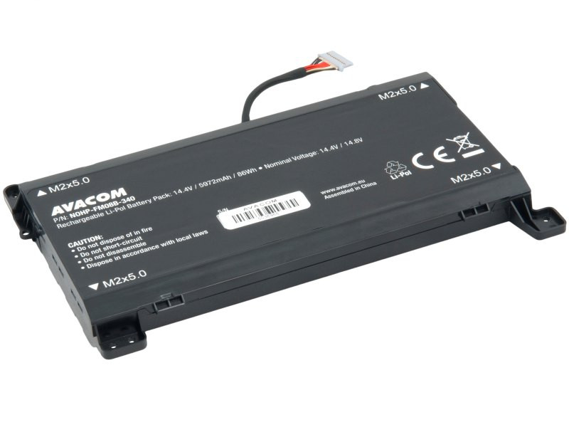 Avacom náhradné batérie pre HP Omen 17 TPN-Q195 Li-Pol 14,4 V 5972mAh 86Wh - 12 pinový konektor