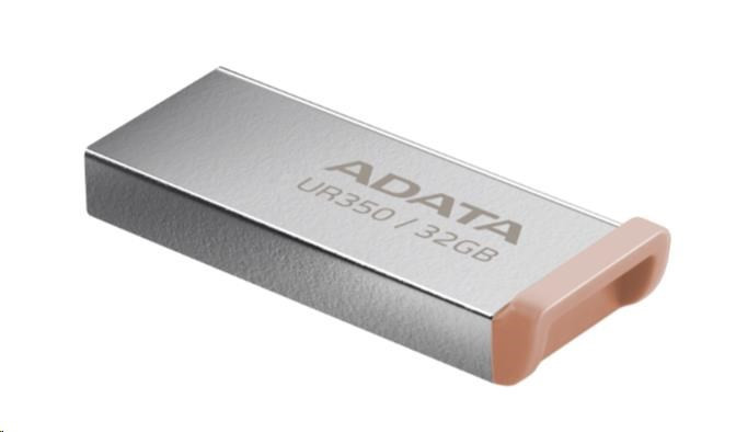 ADATA Flash Disk 128GB UR350, USB 3.2 Dash Drive, kov hnedá