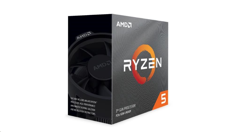 CPU AMD RÝDEN 5 3600, 6-core, 3.6 GHz (4.2 GHz Turbo), 35MB cache (3+32), 65W, socket AM4, Wraith Stealth Cooler