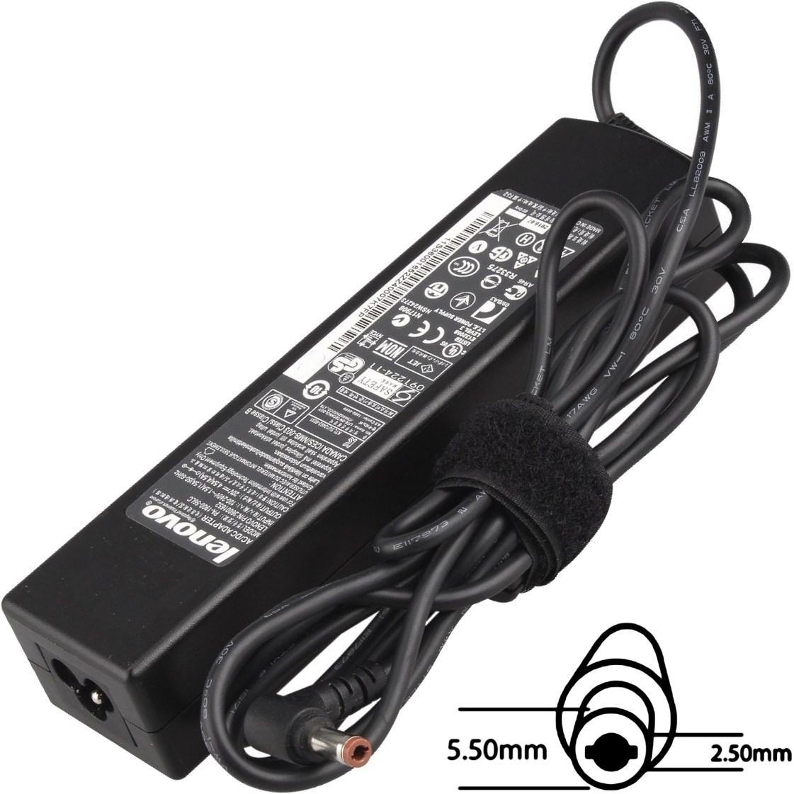 Fotografia produktu: Napájací adaptér 90W, 20V 5.5x2.5, originál Lenovo