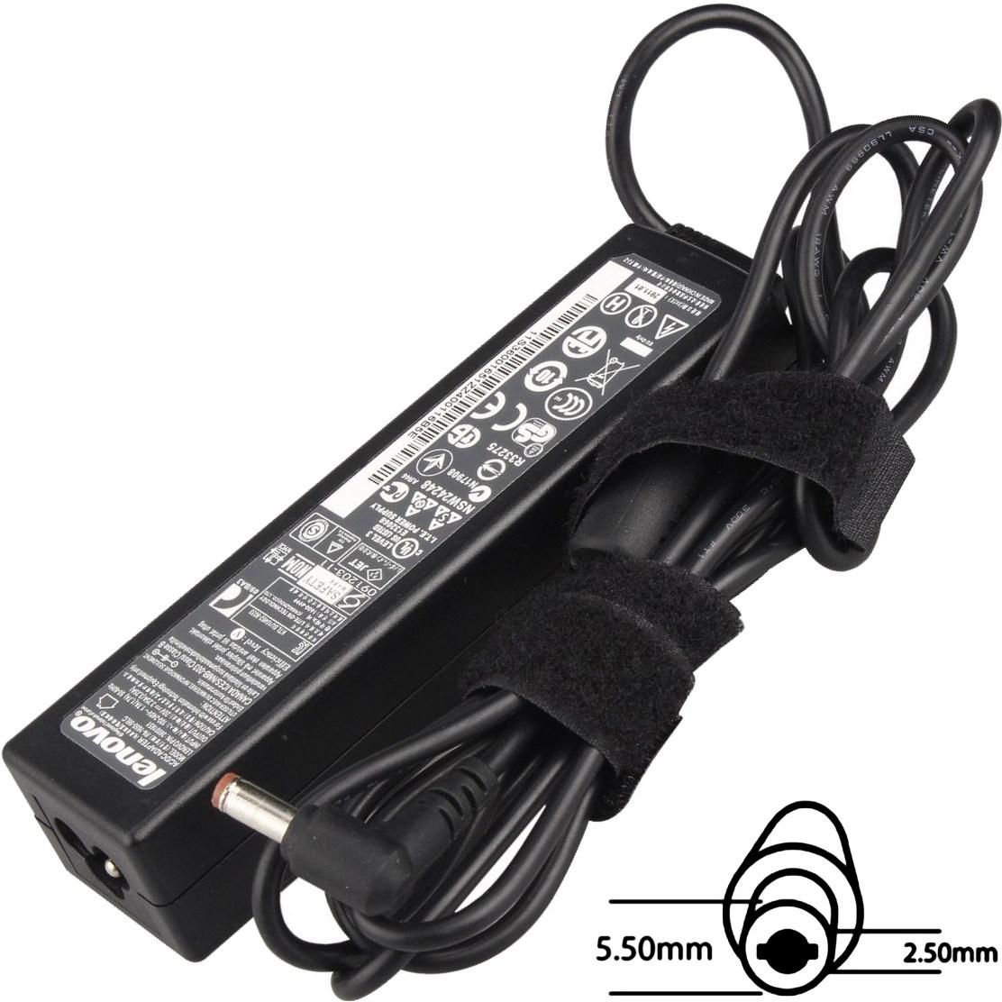 Fotografia produktu: Napájací adaptér 65W, 20V 5.5x2.5, originál Lenovo