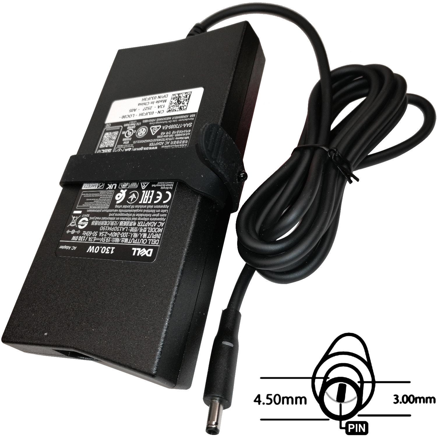 Fotografia produktu: Napájací adaptér 130W, 19,5V 4.5x3.0mm, originál DELL
