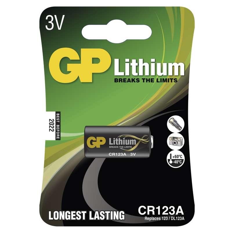 Fotografia produktu: Lítiová batéria GP CR123A - 1ks