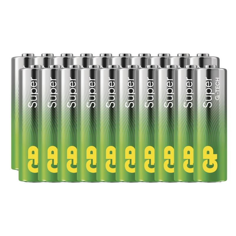 Fotografia produktu: GP Alkalická batéria SUPER AA (LR6) - 20ks